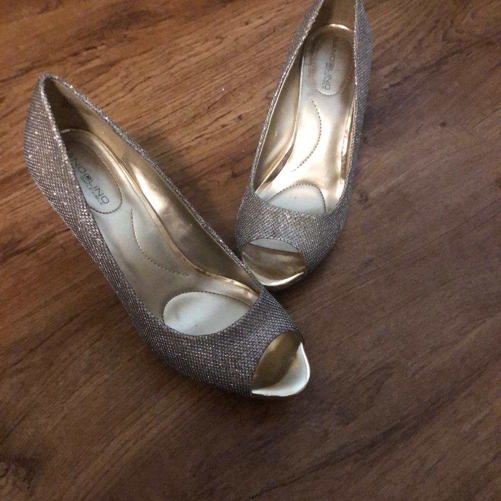 Size 8.5 Silver Heels